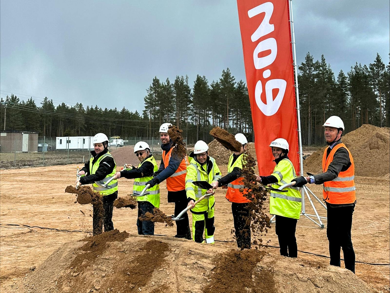 groundbreaking ceremony new transformer substation Hultsfred