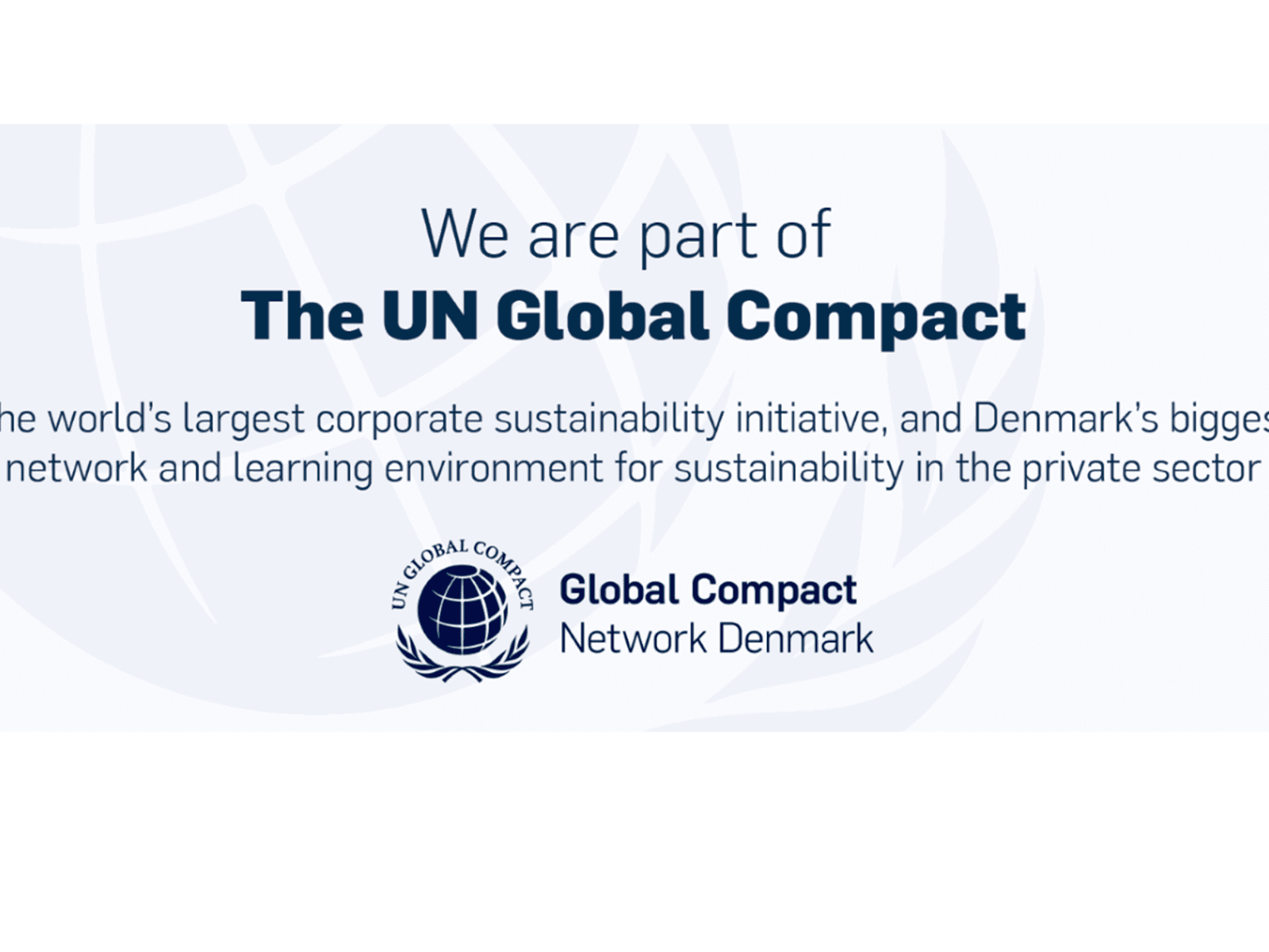 Del af UN Global Compact 